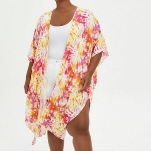 🎊Torrid Vibrant Tie-Dye Kimono